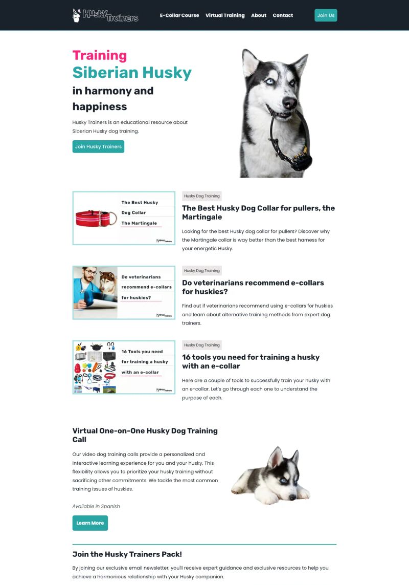 Siberian Husky Dog Training screenshot