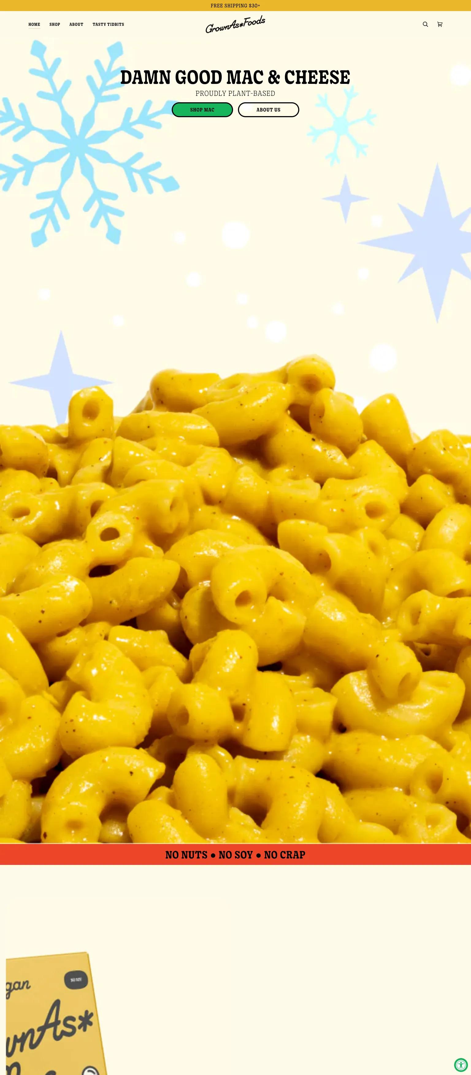 GrownAs* Foods screenshot