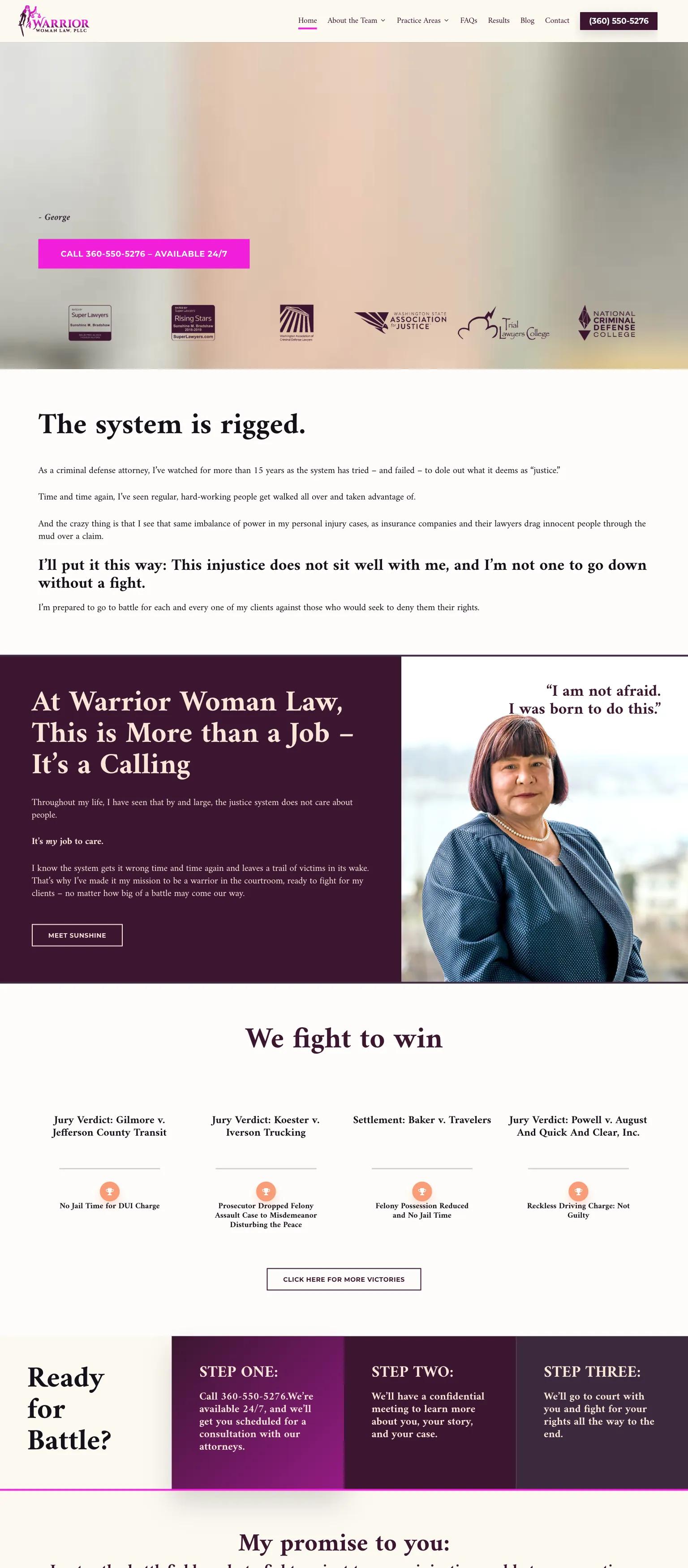 Warrior Woman Law screenshot