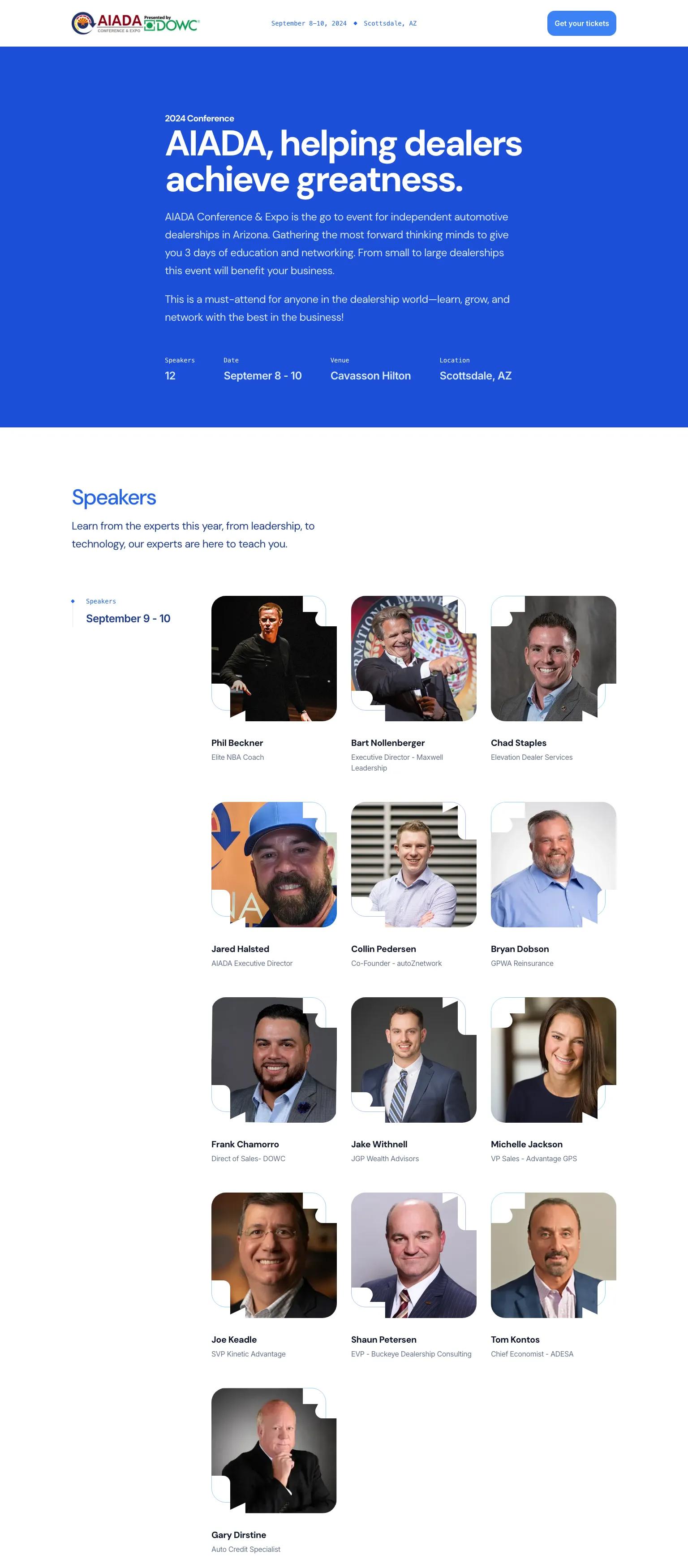 AIADA Conference screenshot