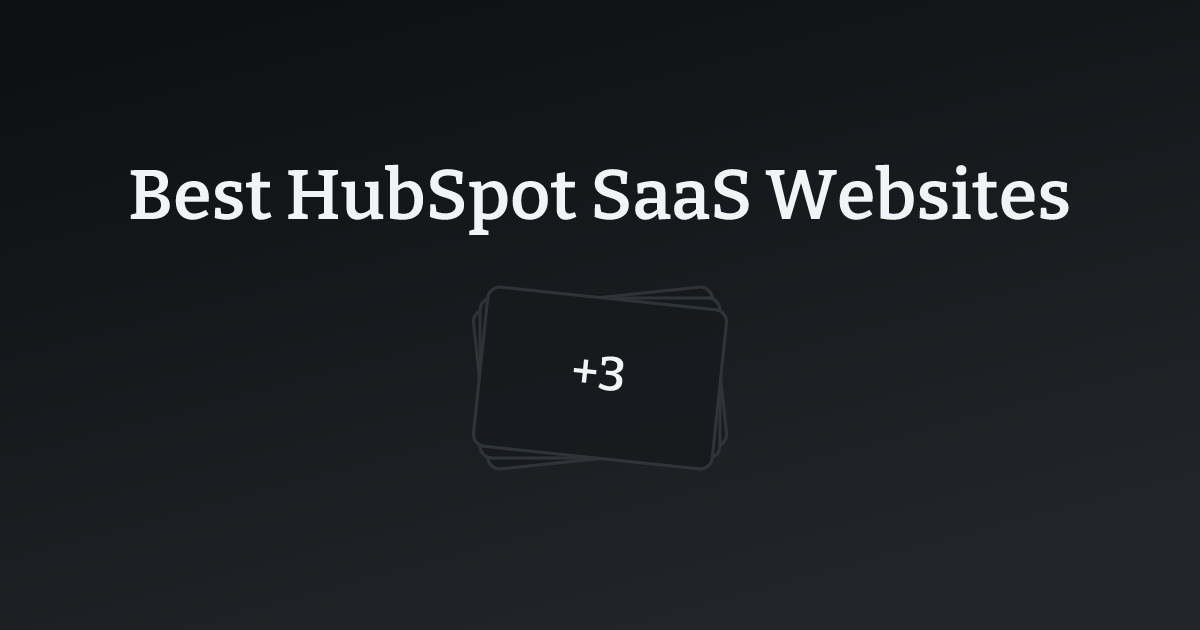Best HubSpot SaaS Websites with count