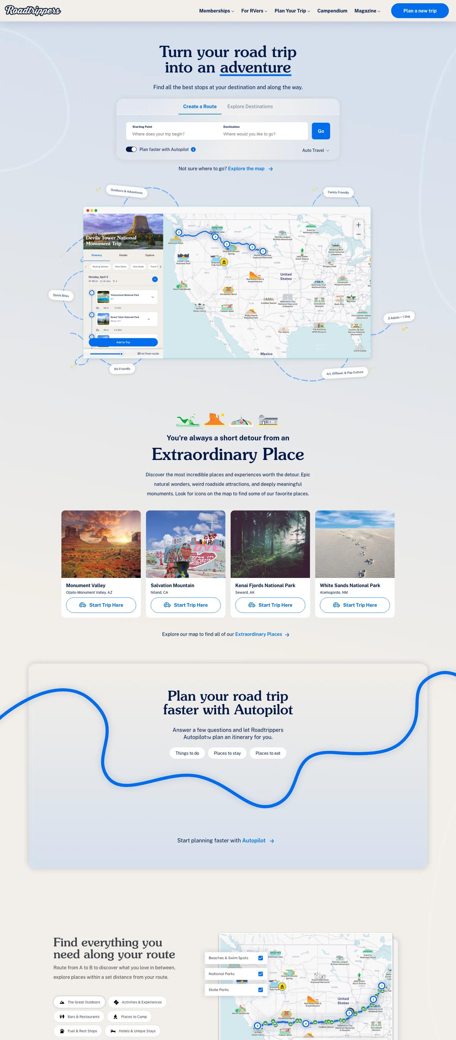 Roadtrippers screenshot