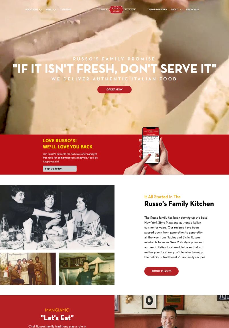 Russo's New York Pizzeria screenshot