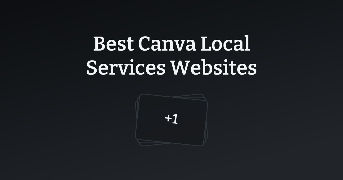 Best Canva Local Services Websites with count