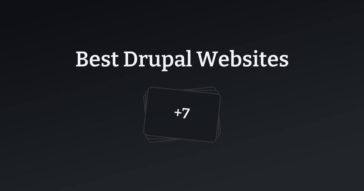 Best Drupal Websites with count