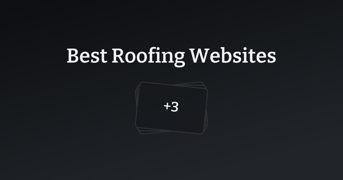 Best Roofing Websites with count