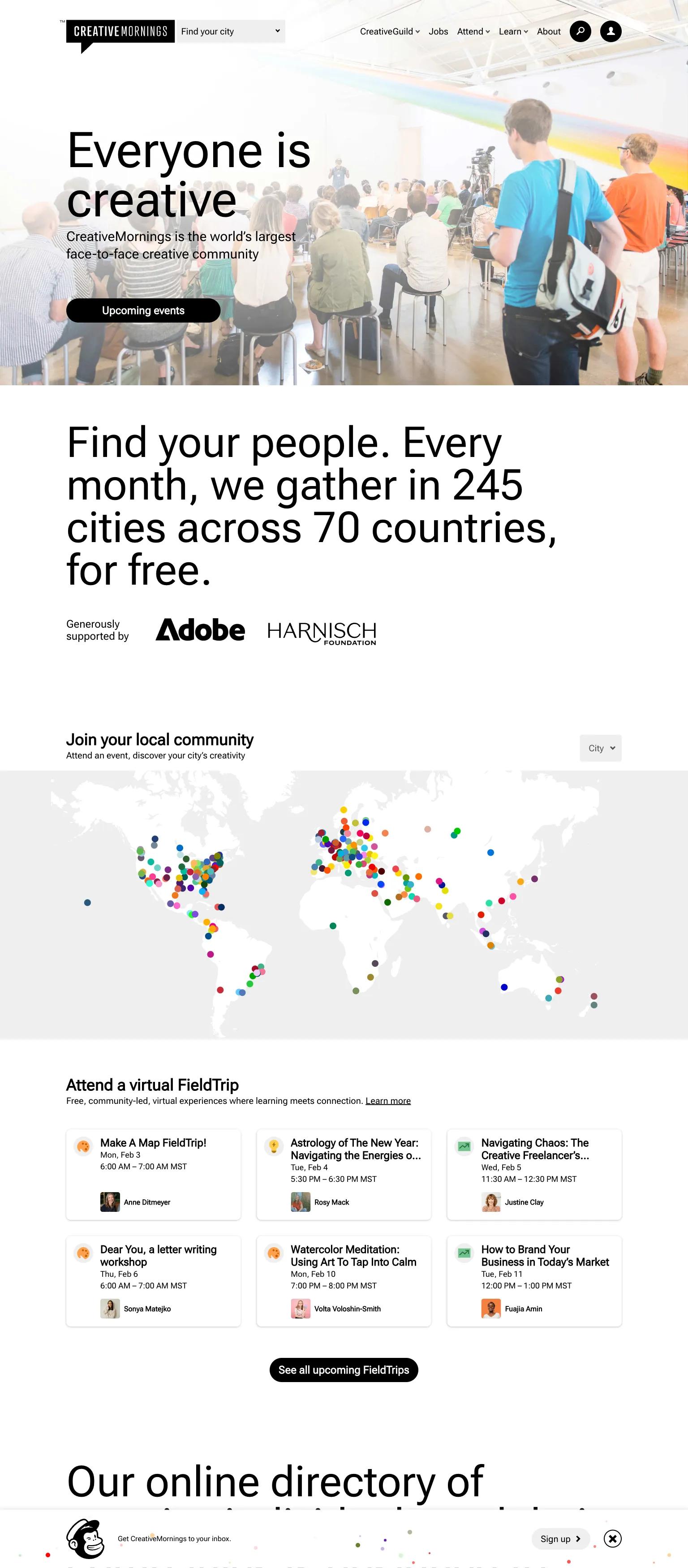 CreativeMornings screenshot