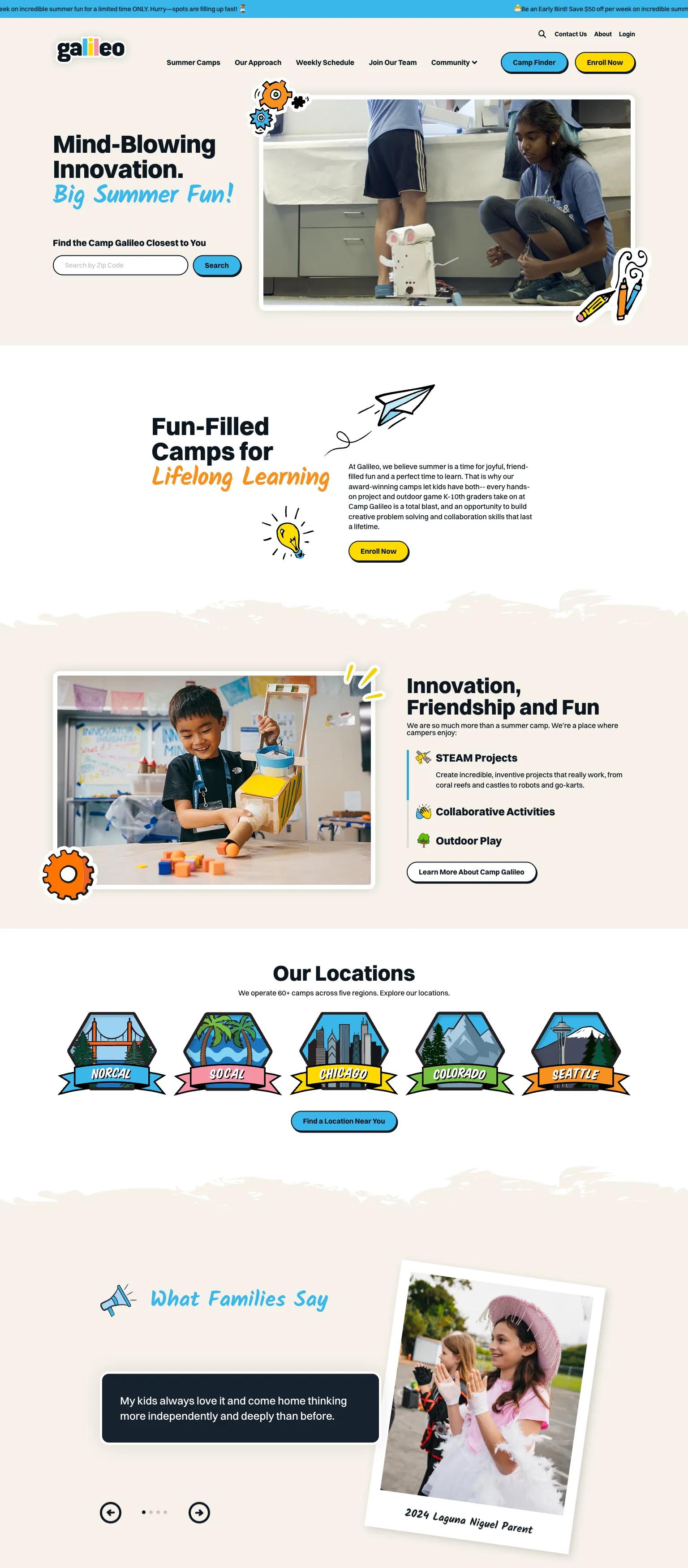 Galileo Camps screenshot