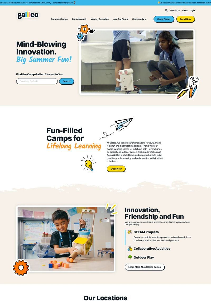 Galileo Camps screenshot
