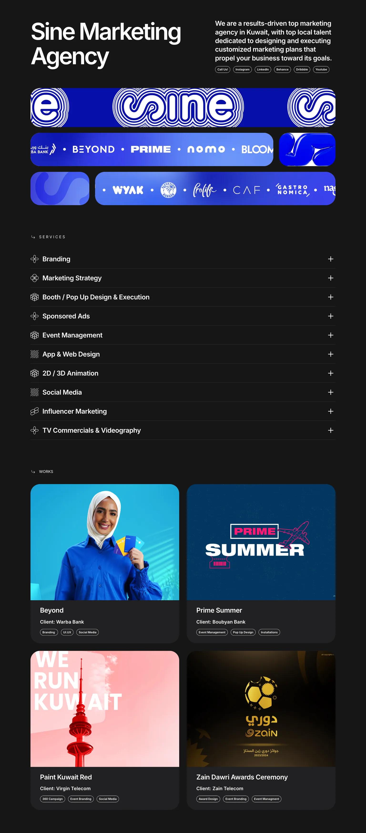 Sine Marketing Agency screenshot