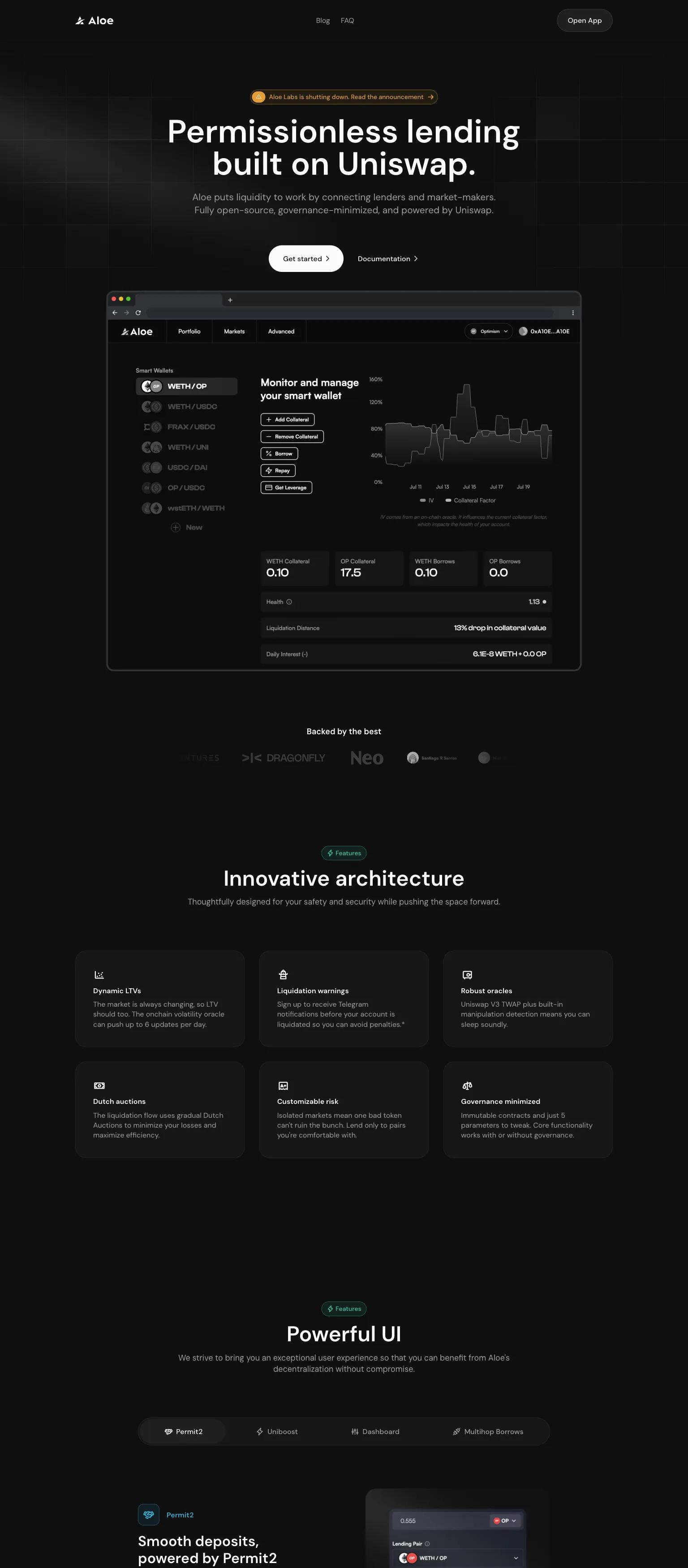 Aloe Labs screenshot