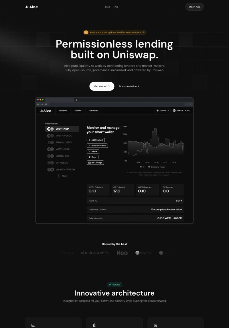 Aloe Labs screenshot