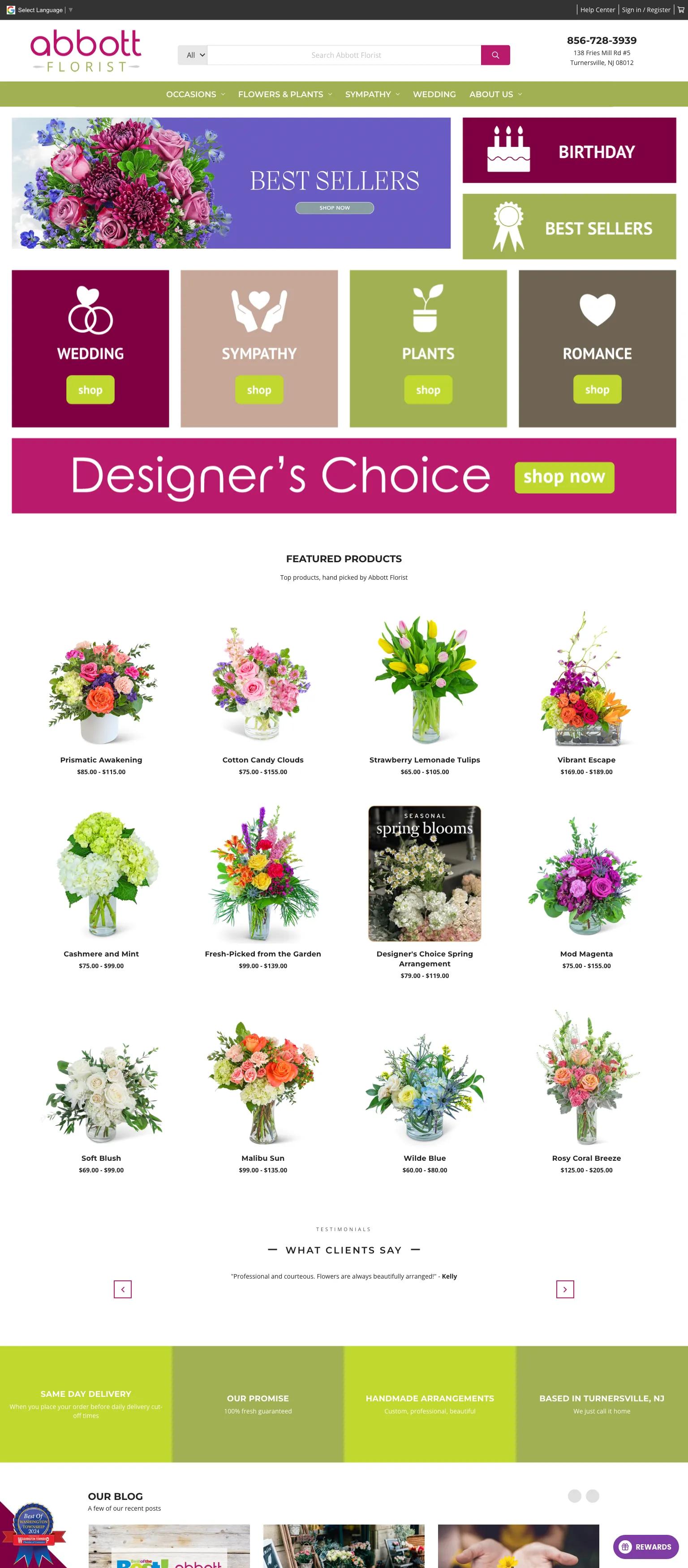 Abbott Florist screenshot