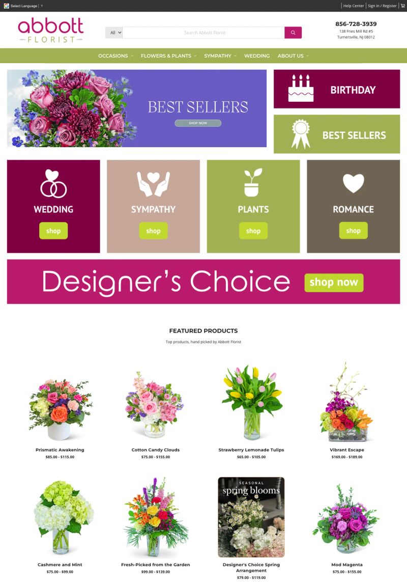 Abbott Florist screenshot