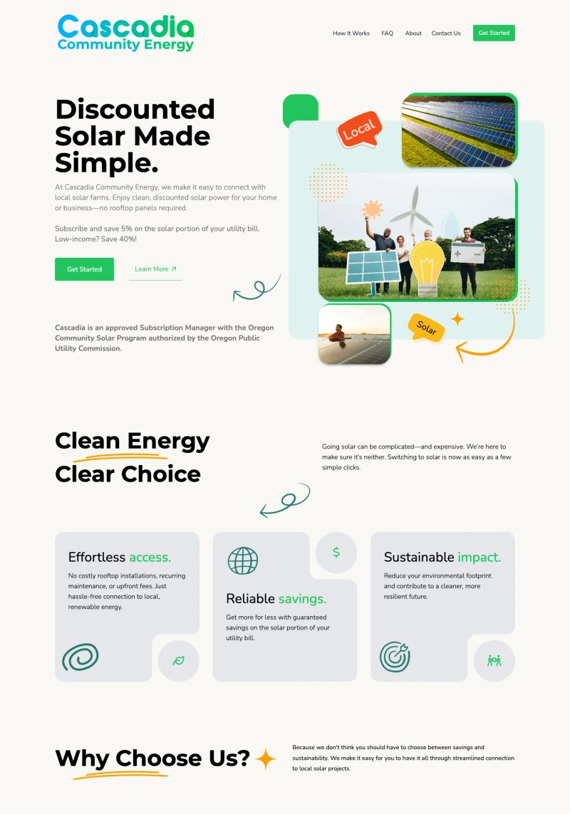 Cascadia Community Energy screenshot