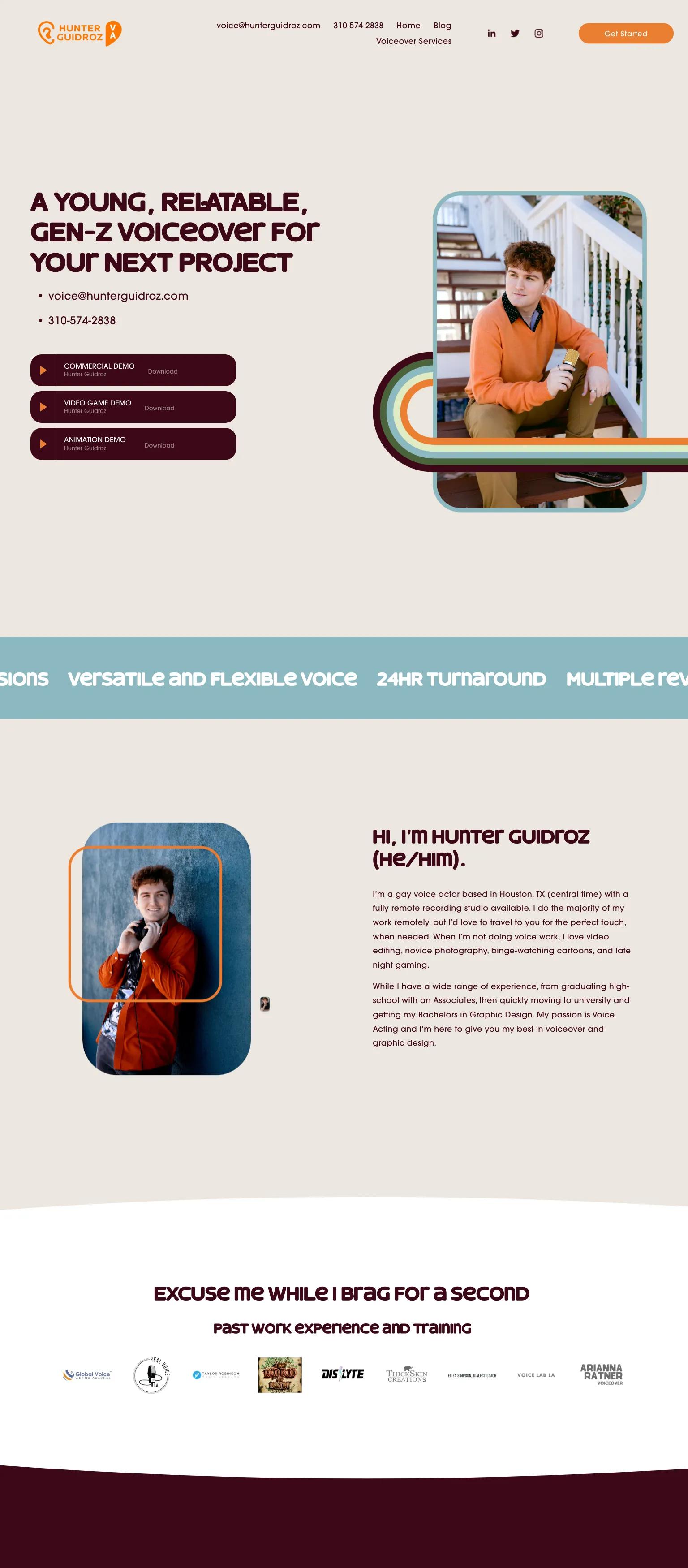 Hunter Guidroz Voice Actor screenshot