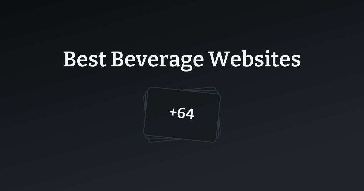 Best Beverage Websites with count