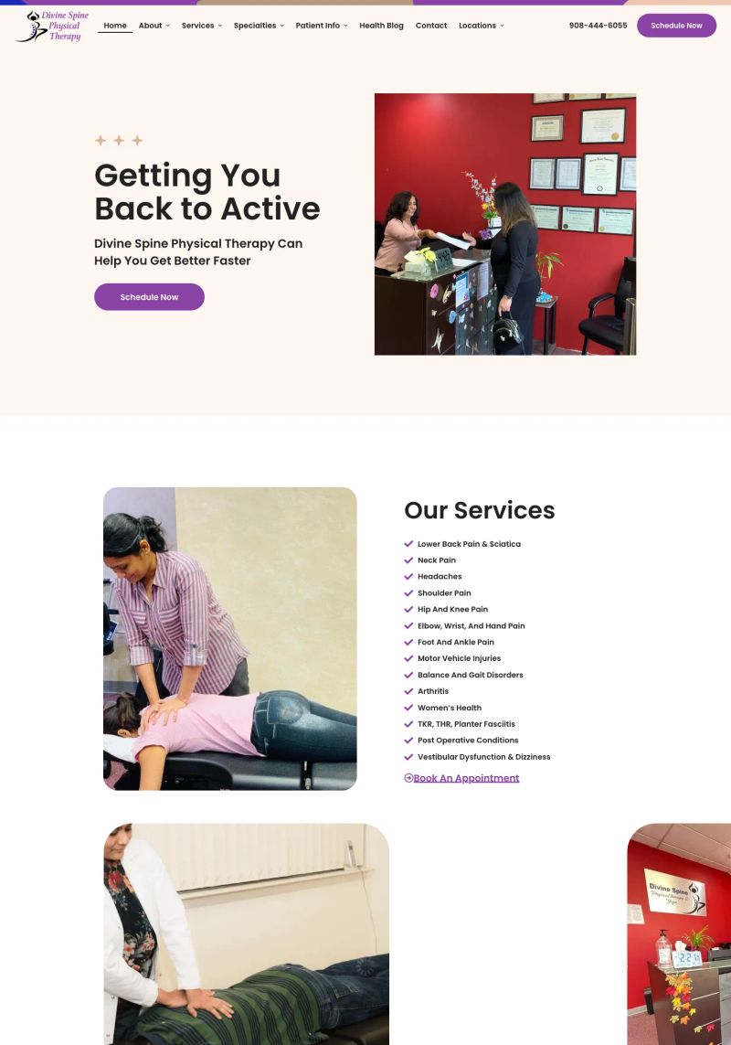Divine Spine Physical Therapy screenshot