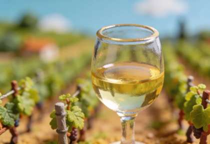 Weingut Theo Loosen – Miniatur-Diorama, Detail Wein