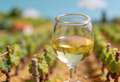 Weingut Theo Loosen – Miniatur-Diorama, Detail Wein