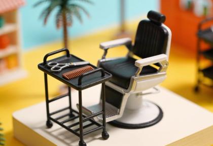 Salon HairDaun – Miniatur-Diorama, Detail