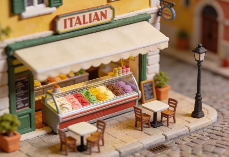 Gelateria Fratelli Bortolot – Miniatur-Diorama, Totale