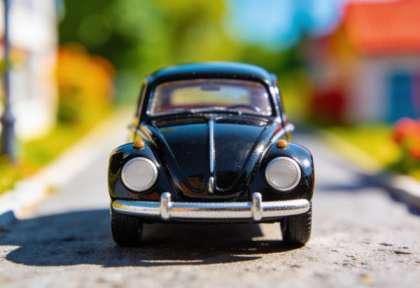 Autohaus Föhr – Miniatur-Diorama, Detail Auto