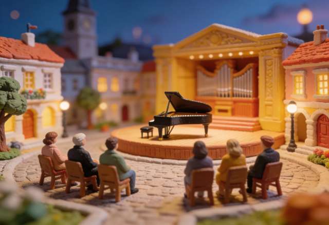 Klaviersommer Cochem – Miniatur-Diorama, Gegenperspektive
