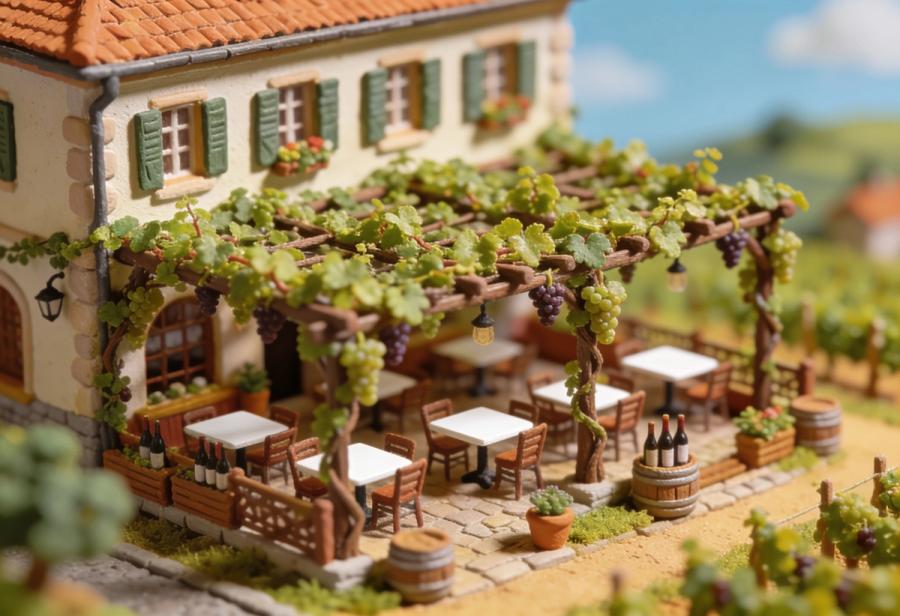 Weingarten Cochem – Miniatur-Diorama, Totale