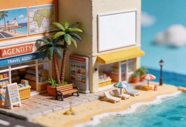 Alltours Reisecenter – Miniatur-Diorama, Ecke