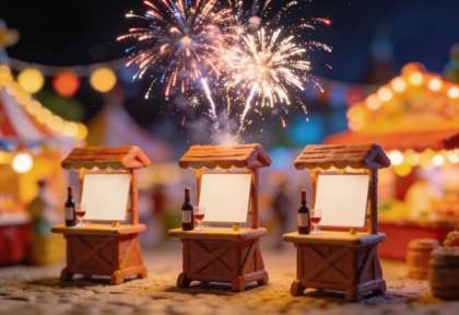 Heimat- und Weinfest – Miniatur-Diorama, Detail