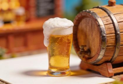 Zum Warsteiner Sepp – Miniatur-Diorama, Detail Bier