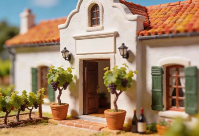 Weingut & Gästehaus Clemens – Miniatur-Diorama, Eingang