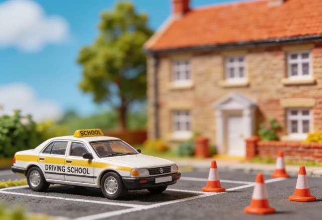 Mario's Fahrschule – Miniatur-Diorama, Übungsplatz