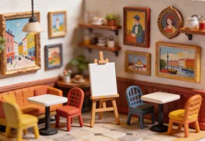 Villa Krain – Miniatur-Diorama, Atelier