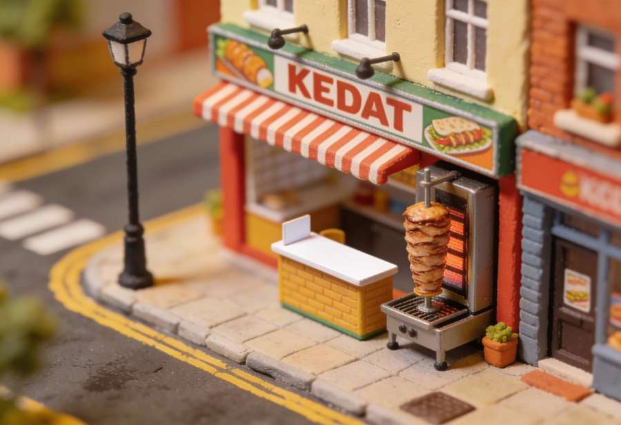 Urfa Kebap – Miniatur-Diorama, Totale
