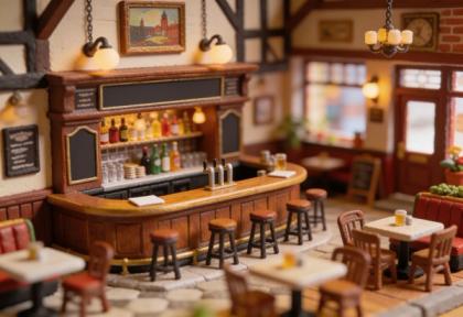 Zum Onkel Willi – Miniatur-Diorama, Innen