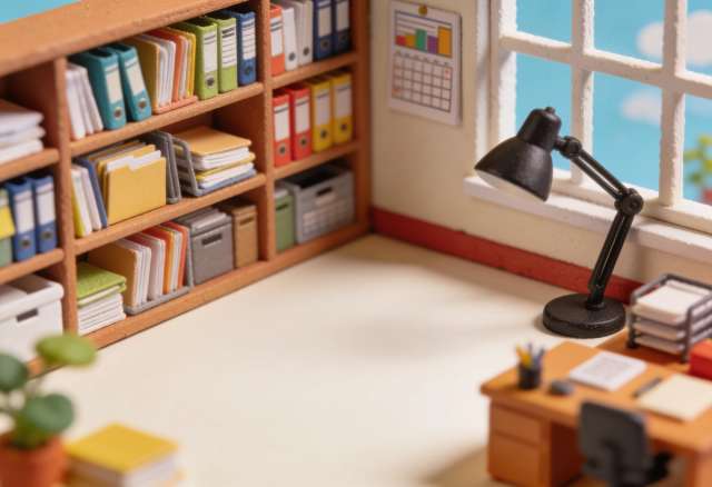 Steuerberatung Küpper Schaub – Miniatur-Diorama, Ecke