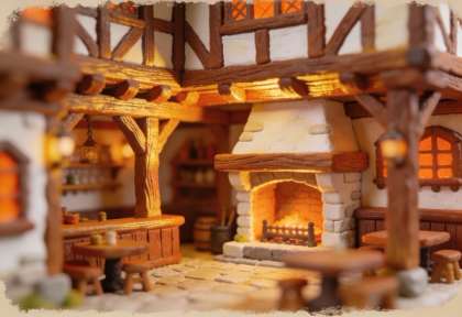 Landsknecht – Miniatur-Diorama, Innen