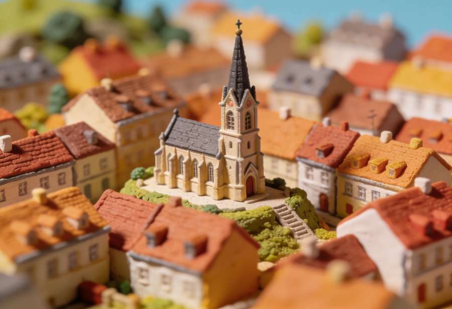 Kirche St. Martin – Miniatur-Diorama, Totale
