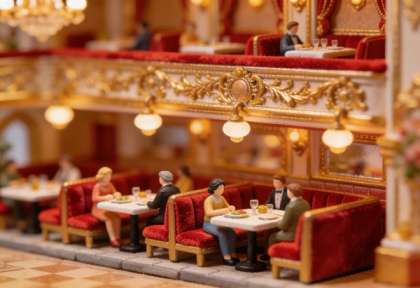Schatzkammer – Miniatur-Diorama, Innen