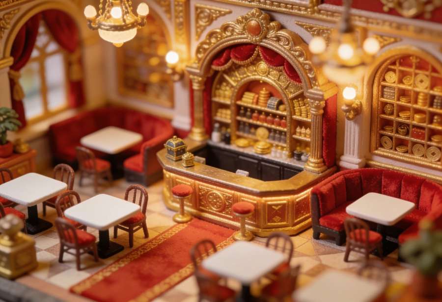 Schatzkammer – Miniatur-Diorama, Totale