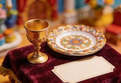 Schatzkammer – Miniatur-Diorama, Detail Pokal
