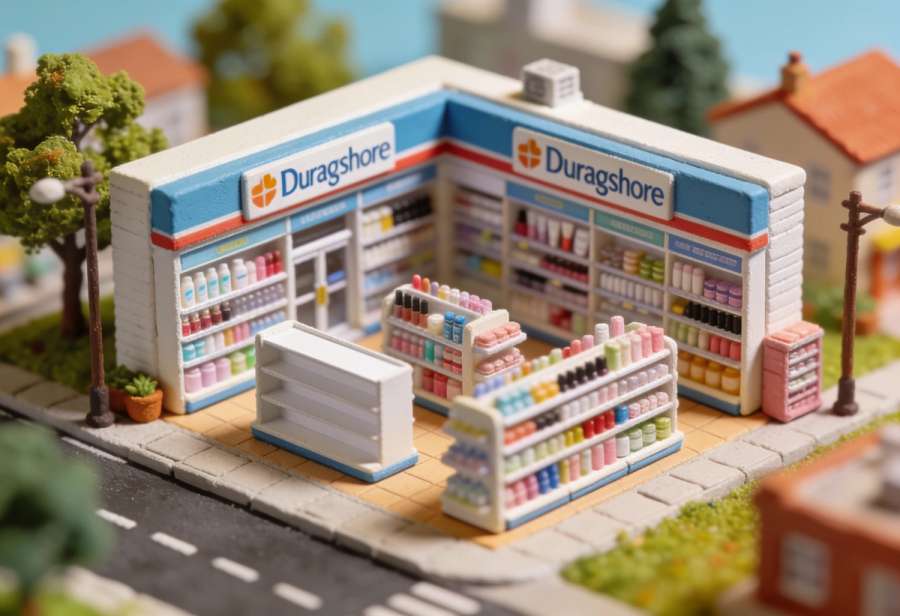 dm-Drogerie Markt – Miniatur-Diorama, Totale