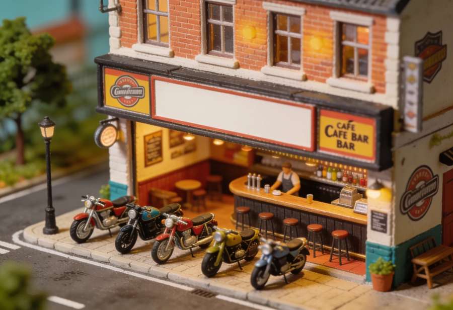 Töff-Töff – Miniatur-Diorama, Totale