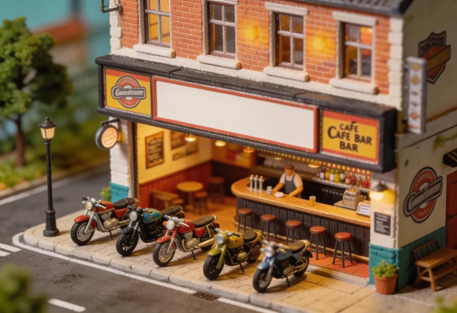 Töff-Töff – Miniatur-Diorama, Totale