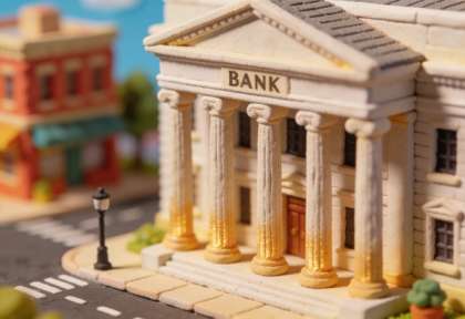 Sparkasse Cochem – Miniatur-Diorama, Fassade