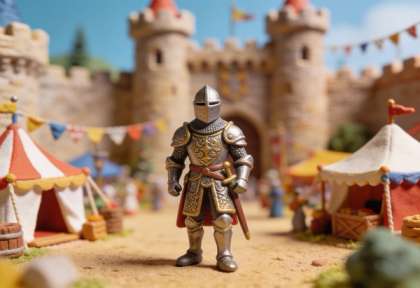 Mittelalterliches Burgfest Reichsburg – Miniatur-Diorama, Detail