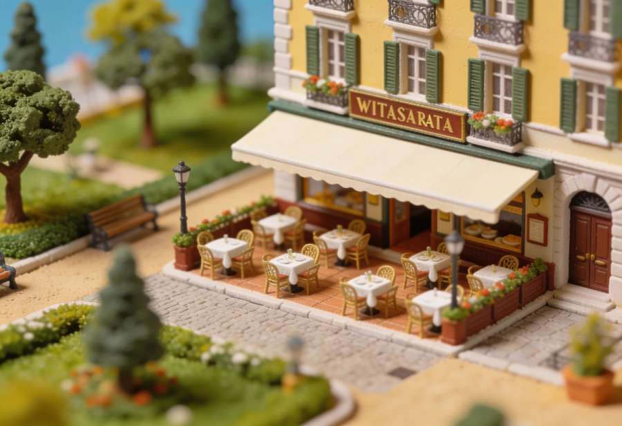 Oscar’s Restaurant – Miniatur-Diorama, Totale