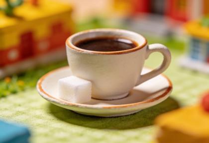 Café Germania – Miniatur-Diorama, Detail